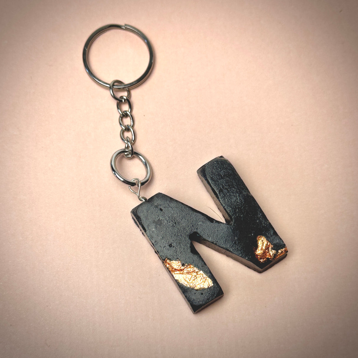 Personalized letter keychain