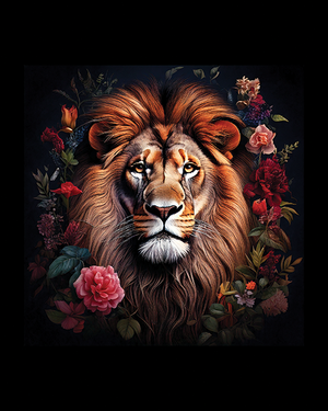 Vintage Lion Wall Art