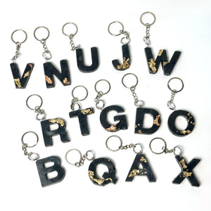 Personalized letter keychain