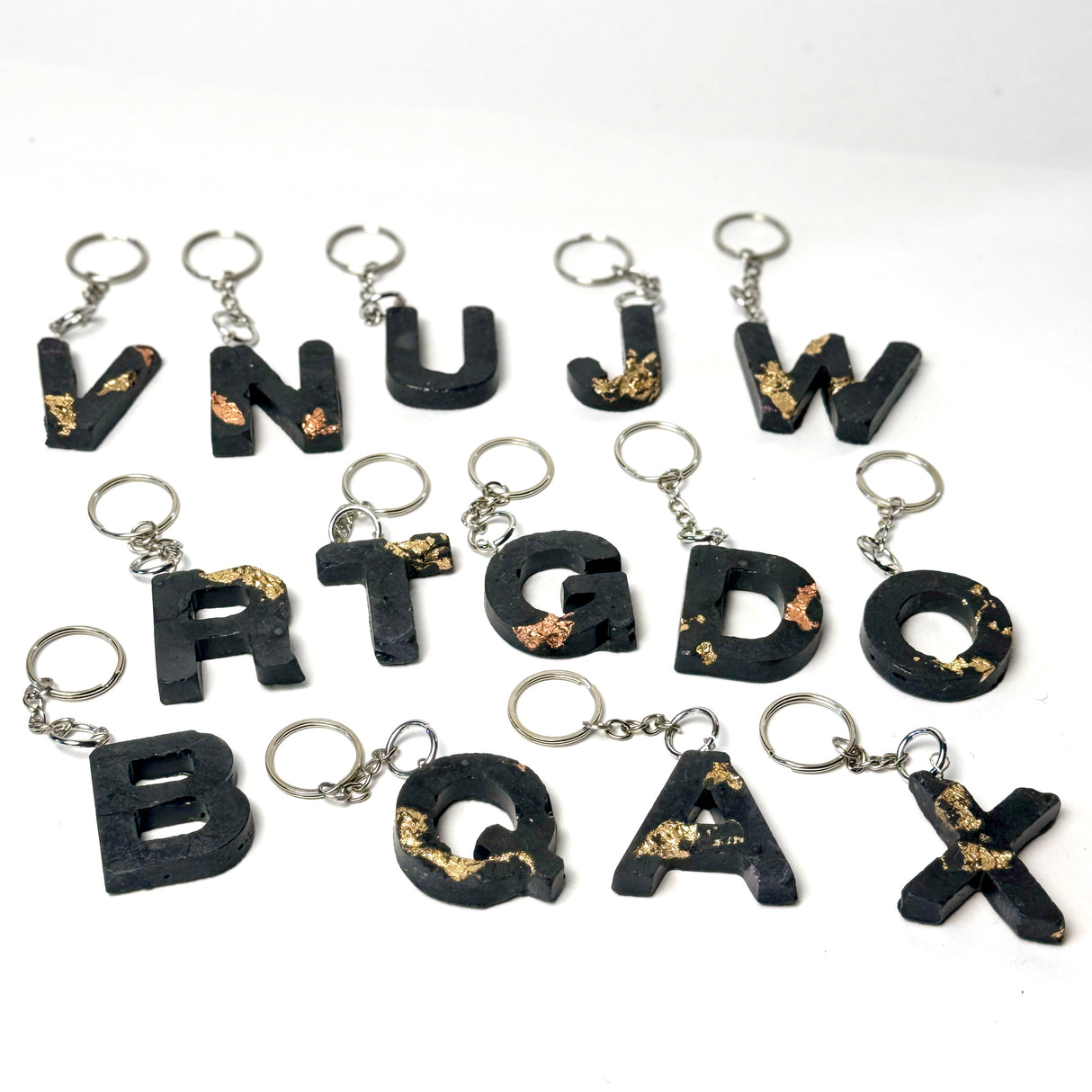 Personalized letter keychain