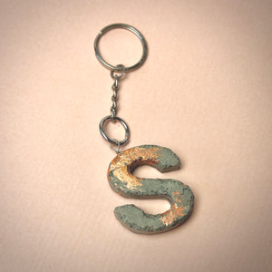 Personalized letter keychain