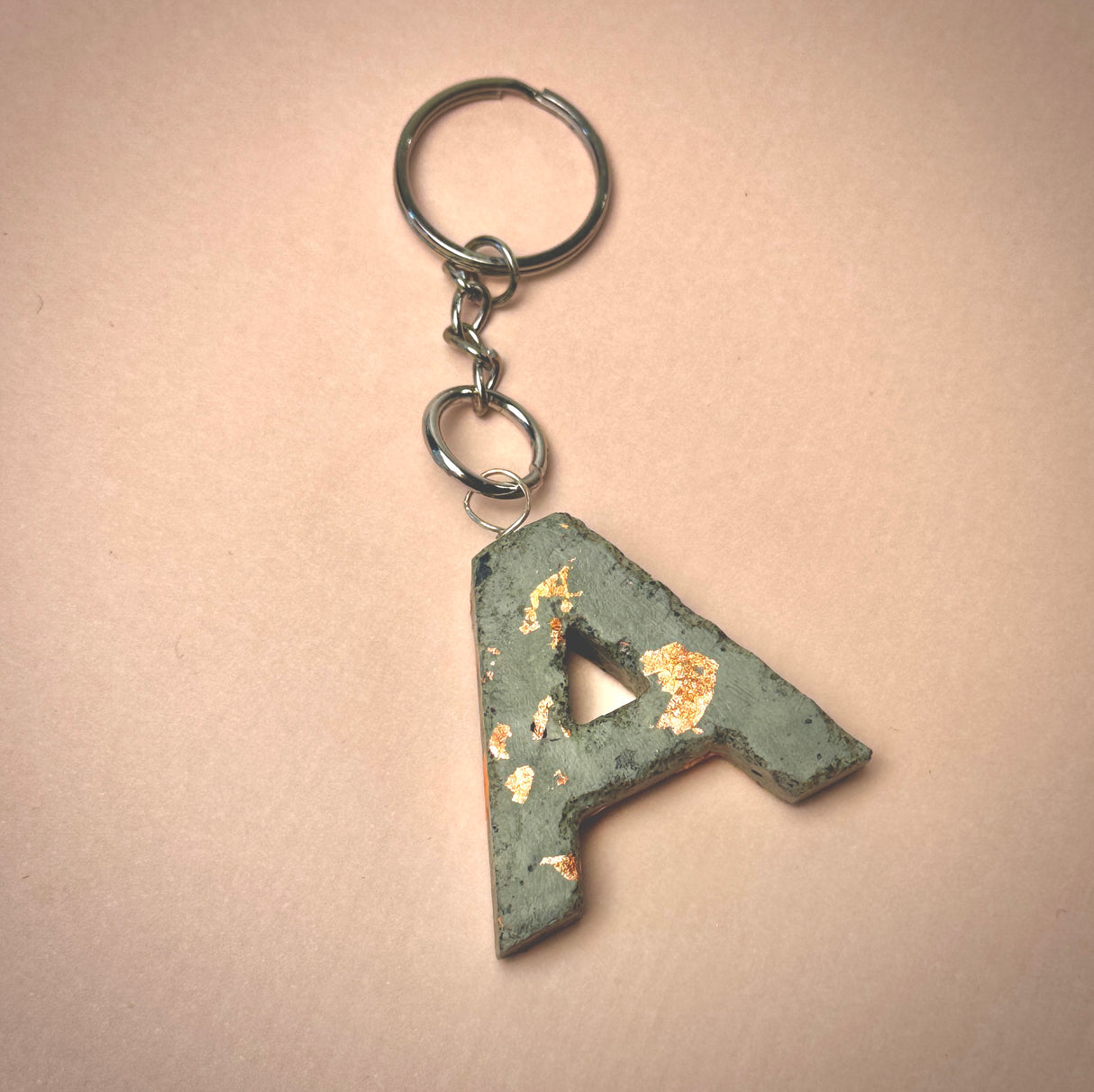 Personalized letter keychain