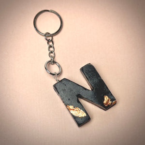 Personalized letter keychain