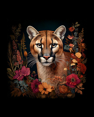 Vintage Cougar Wall Art