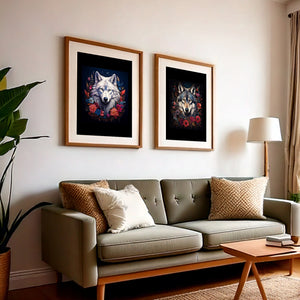 Vintage Wolf Wall Art