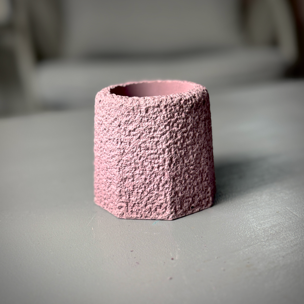 Textured Concrete Votive