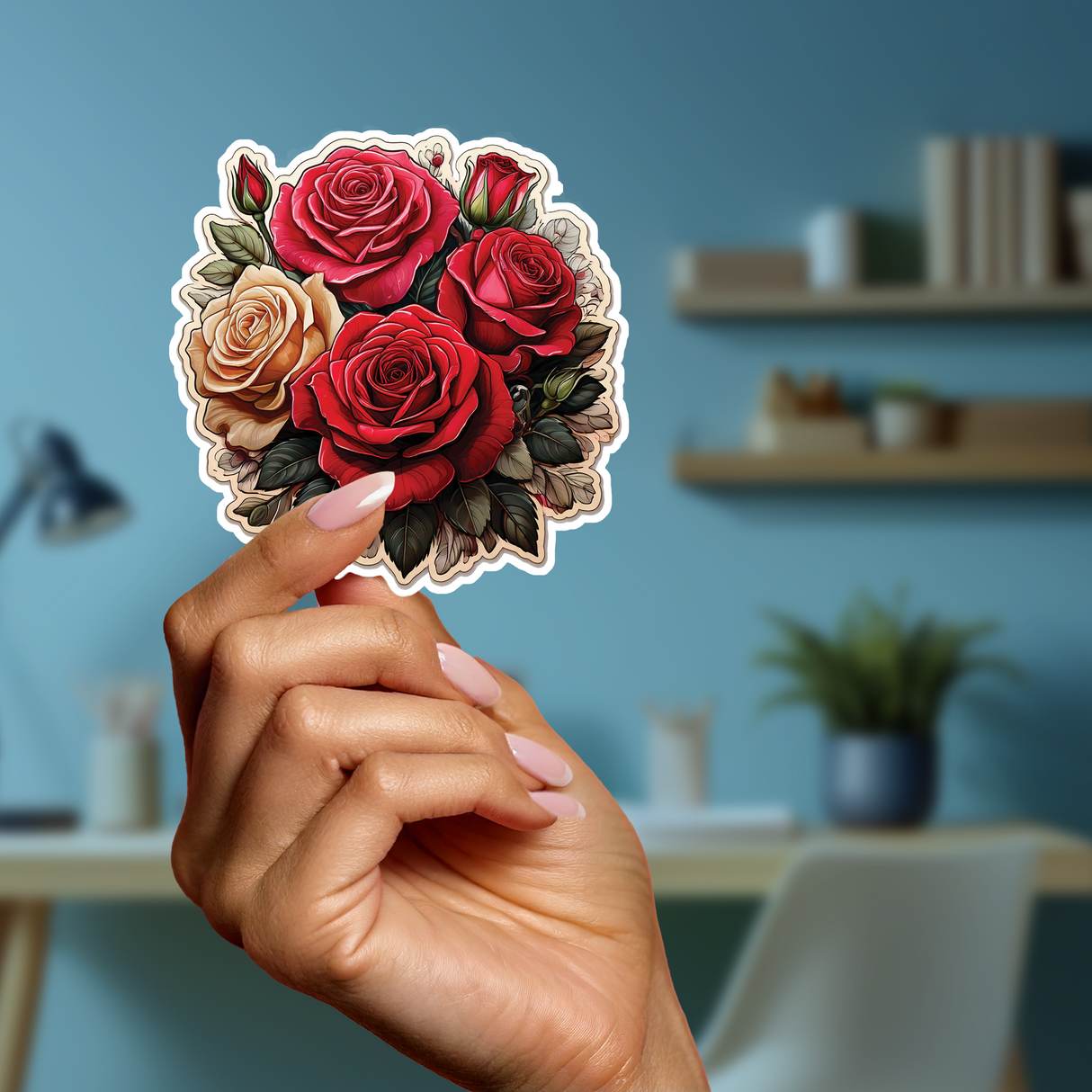 Vintage Roses Sticker